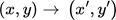 {"code":"$$\\left(x,y\\right)\\to\\,\\left(x^{\\prime},y^{\\prime}\\right)$$","backgroundColor":"#ffffff","id":"53","backgroundColorModified":false,"type":"$$","font":{"size":11,"family":"Arial","color":"#000000"},"aid":null,"ts":1759528126033,"cs":"3y4KuVUf7y7qoxSKJmXNlw==","size":{"width":116,"height":20}}