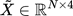 {"aid":null,"font":{"size":11,"family":"Arial","color":"#000000"},"id":"59","backgroundColor":"#ffffff","type":"$$","code":"$$\\tilde{X}\\in\\mathbb{R}^{N\\times4}$$","backgroundColorModified":false,"ts":1759528537986,"cs":"SOeOGiZ8FNwFLVrQtkoNgA==","size":{"width":73,"height":16}}