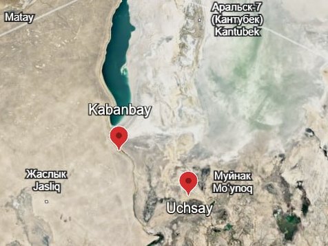 Рисунок 2. Районы исследования
