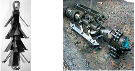Figure 1.2. Pipeline cleaning equipment with brush or chain drives